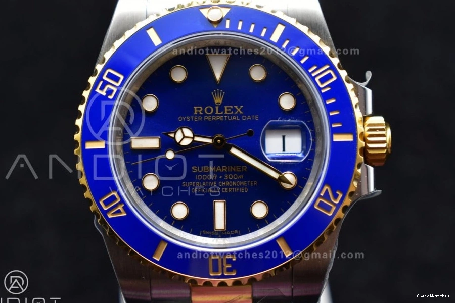 YG Blue 904L King Contemporary Edition Submariner Steel 1129 Ceramic SS 116613 LB Best 1:1 0112